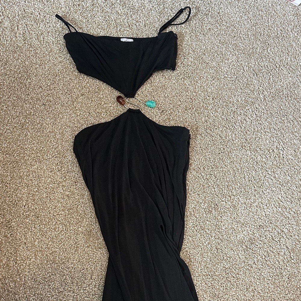 Oh Polly Black Maxi Dress